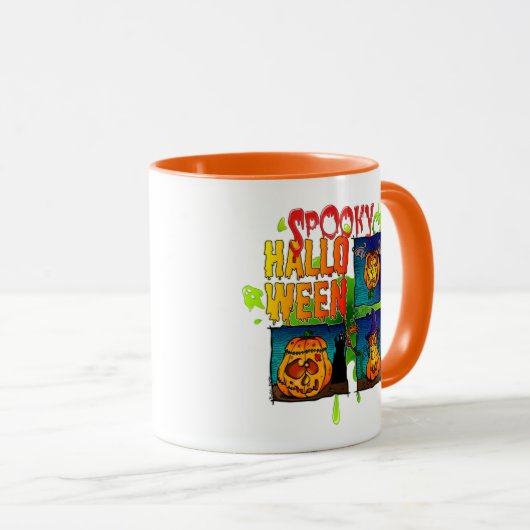 Spooky Halloween Tasse (VorderseiteRechts)