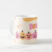 Spooky Halloween-Tasse - Kürbis, Ghost & Hexenmant Kaffeetasse (Vorderseite Links)