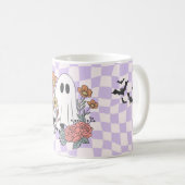 Spooky Halloween-Tasse - Kürbis, Ghost & Hexenmant Kaffeetasse (VorderseiteRechts)