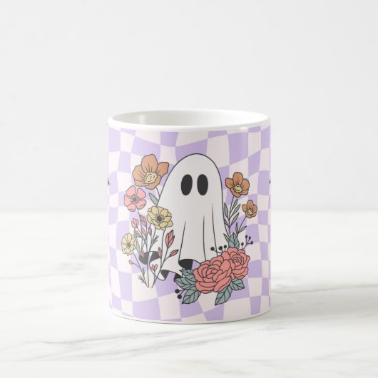 Spooky Halloween-Tasse - Kürbis, Ghost & Hexenmant Kaffeetasse (Mittel)