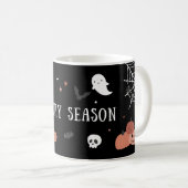 Spooky Halloween-Tasse - Kürbis, Ghost & Hexenmant Kaffeetasse (VorderseiteRechts)