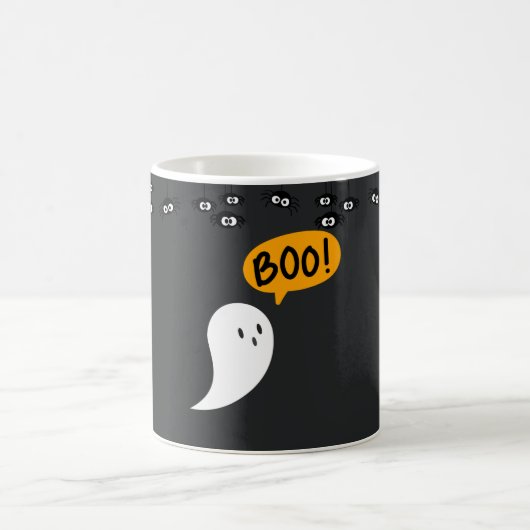 Spooky Halloween-Tasse - Kürbis, Ghost & Hexenmant Kaffeetasse (Mittel)