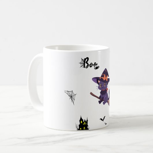 Spooky Halloween Tasse mit Fun Designs - Pro (Vorderseite Links)