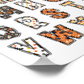 Spooky Halloween Teacher Alphabet Poster (Ecke)