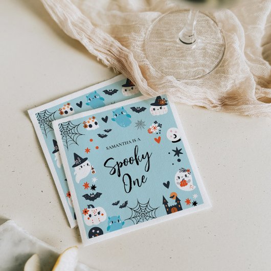 Spooky Halloween Thema Geburtstag Serviette