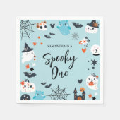 Spooky Halloween Thema Geburtstag Serviette (Vorderseite)