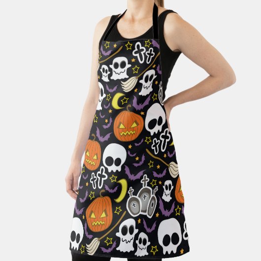 Spooky Halloween: Thematisches Hintergrunddesign. Schürze (InSitu)