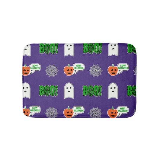 Spooky Halloween Theme Badematte (Vorderseite)