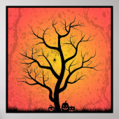 Spooky Halloween Tree Poster (Vorne)