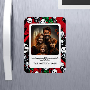 Spooky Halloween Treffen Weihnachts Foto Magnet