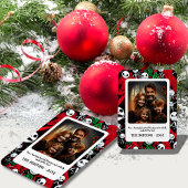 Spooky Halloween Treffen Weihnachts Foto Magnet