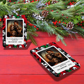 Spooky Halloween Treffen Weihnachts Foto Magnet