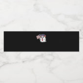 Spooky, Halloween, Trick oder Abstimmung, ich beko Wasserflaschenetikett (Einzelnes Label)