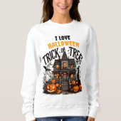 Spooky Halloween-Trick oder -Leckerei Sweatshirt (Vorderseite)