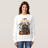 Spooky Halloween-Trick oder -Leckerei Sweatshirt (Vorne ganz)