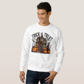 Spooky Halloween-Trick oder -Leckerei Sweatshirt (Vorne ganz)