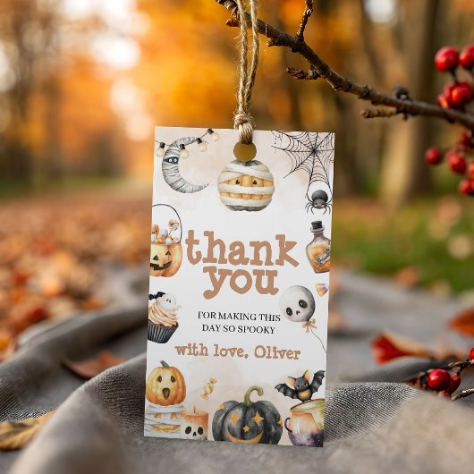 Spooky Halloween Vielen Dank Tag Geschenkanhänger