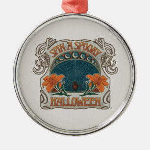 Spooky Halloween Viktorianisch Gothic Style Ornament Aus Metall