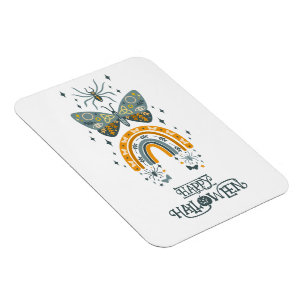 Spooky Halloween-Villensymbole - glückliches Hallo Magnet