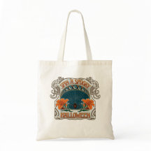 Spooky Halloween Vintag Art Tote Bag