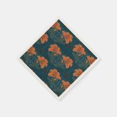 Spooky Halloween Whimsical Vintag Style Serviette (Ecke)