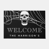Spooky Halloween Willkommen Fußmatte (Vorderseite)