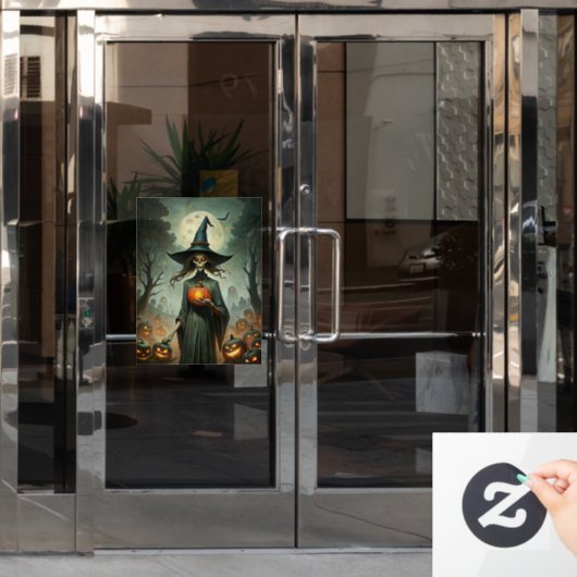 Spooky Halloween Window Cloning Fensteraufkleber (Büro Tür)
