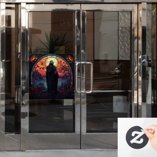 Spooky Halloween Window Cloning Fensteraufkleber (Büro Tür)