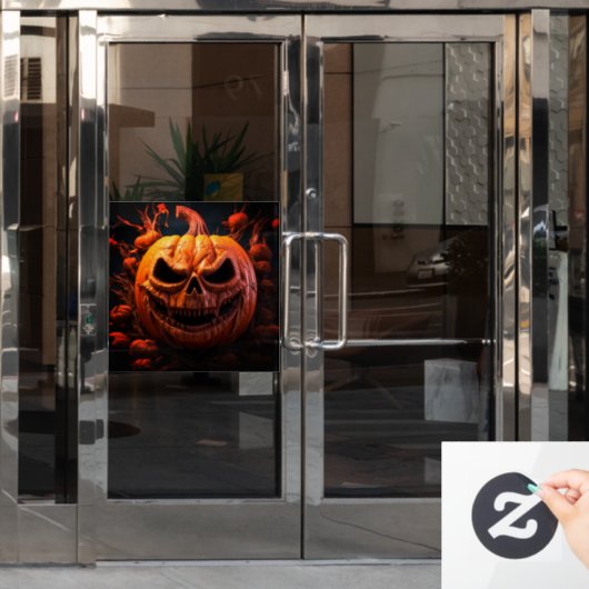 Spooky Halloween Window Cloning Fensteraufkleber (Büro Tür)