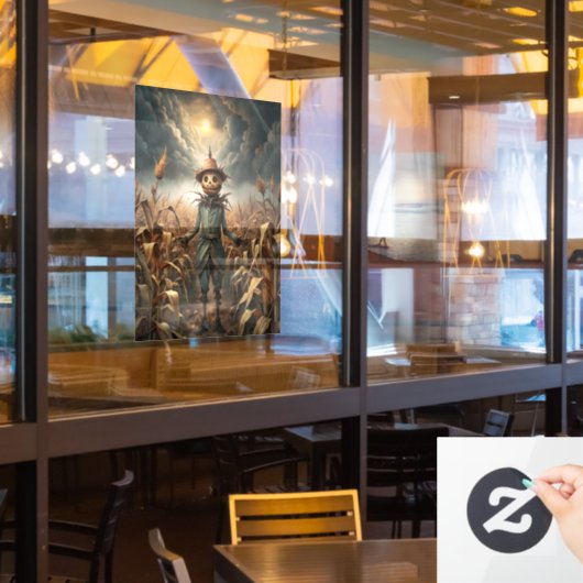 Spooky Halloween Window Cloning Fensteraufkleber (Restaurantfenster)