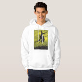Spooky Halloween Witch Flying on Broomstick Hoodie (Vorne ganz)