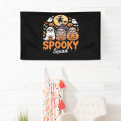 Spooky Halloween Witch Funny Horror Sloths Essenti Banner (Insitu)
