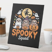 Spooky Halloween Witch Funny Horror Sloths Essenti Sockelschild (In Situ)