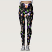 Spooky Halloween Witch Gnome Leggings (Vorderseite)