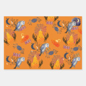 Spooky Halloween Witz Pattern Wrapping Geschenkpapier Set (Vorderseite 2)