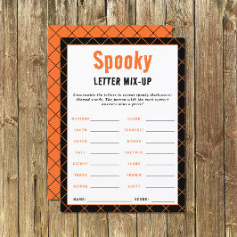 Spooky Halloween Word Games Word Scramble