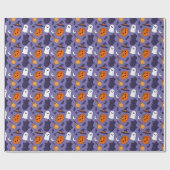 Spooky Halloween Wrapping Paper Geschenkpapier (Flach)
