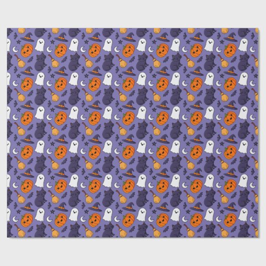 Spooky Halloween Wrapping Paper Geschenkpapier (Flach)