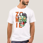 Spooky Halloween Zombie Design T-Shirt (Vorderseite)