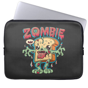 Spooky Halloween Zombie Toast Funny Halloween Gesc Laptopschutzhülle
