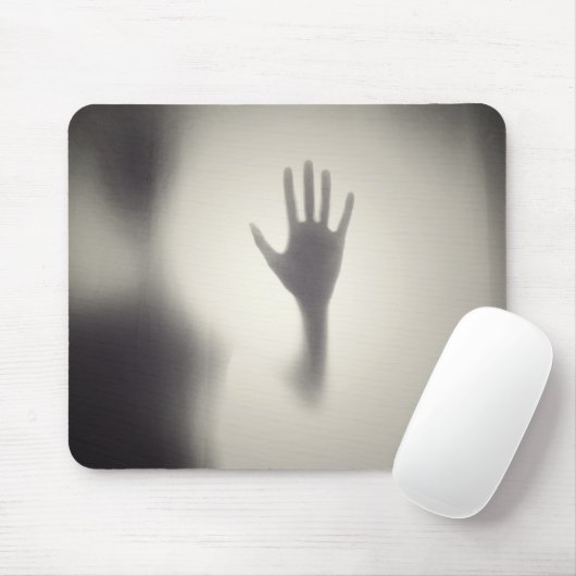 Spooky Hand auf Glasplatte Halloween Mousepad (Mit Mouse)