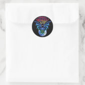 Spooky Happy Halloween Bat Sticker (Tasche)