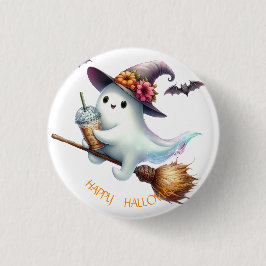 Spooky Happy Halloween Button