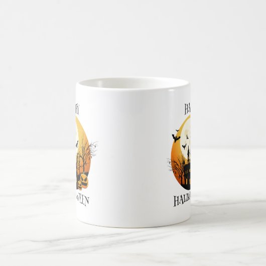 Spooky Happy Halloween Kaffeetasse (Mittel)