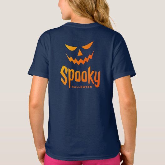 Spooky Happy Halloween Kostüm für Mädchen T - Shir T-Shirt (Rückseite)