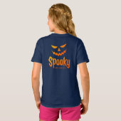 Spooky Happy Halloween Kostüm für Mädchen T - Shir T-Shirt (Schwarz voll)