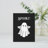 Spooky Happy Halloween Postkarte (Stehend Vorderseite)