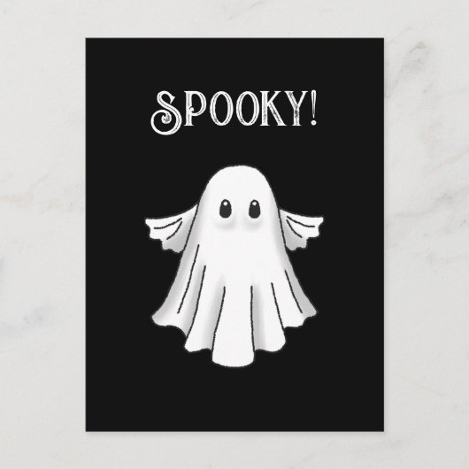 Spooky Happy Halloween Postkarte (Vorderseite)