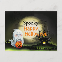 Spooky Happy Halloween Postkarte