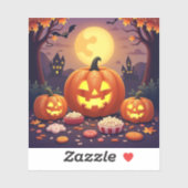 Spooky Happy Halloween Sticker (Blatt)